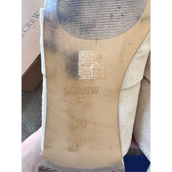 J Crew Loafer Mules With Twist in Cream Size 10 - Picture 3 of 5